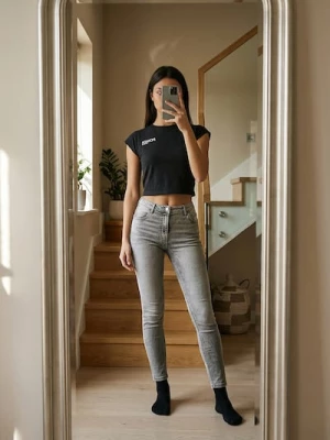 Obrázek produktu Sinsay - Džíny skinny fit - šedá