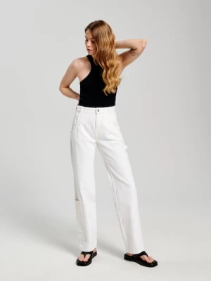 Obrázek produktu Sinsay - Džíny straight low waist - krémová