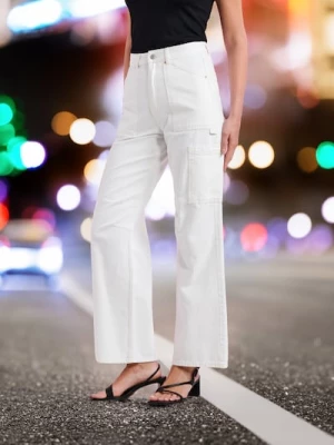 Obrázek produktu Sinsay - Džíny wide leg - bílá