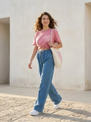 Obrázek produktu Sinsay - Džíny wide leg - modrá