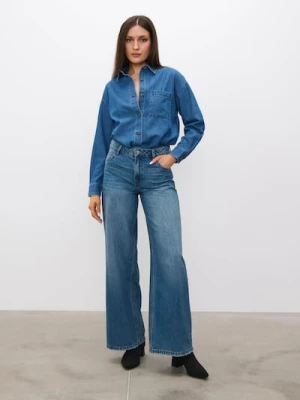 Obrázek produktu Sinsay - Džíny wide leg - modrá