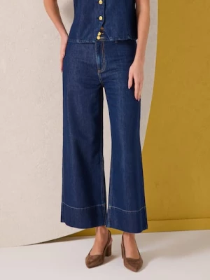 Obrázek produktu Sinsay - Džíny wide leg - námořnická modrá
