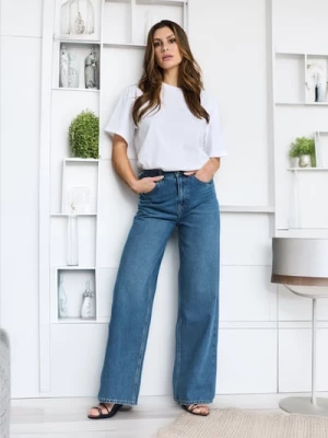 Obrázek produktu Sinsay - Džíny wide leg - námořnická modrá