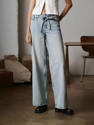 Obrázek produktu Sinsay - Džíny wide leg - tyrkysová