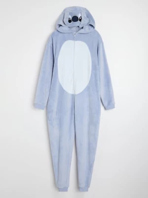 Obrázek produktu Sinsay - Fleece overalové pyžamo s kapucí a 3D oušky Stitch - modrá