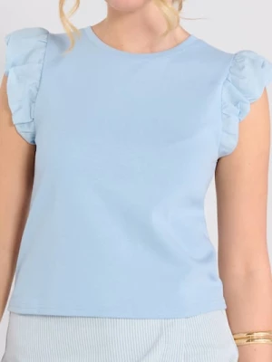 Obrázek produktu Sinsay - Halenka s ozdobnými rukávy - modrá