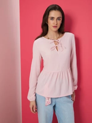 Obrázek produktu Sinsay - Halenka s ozdobnými volánky - růžová