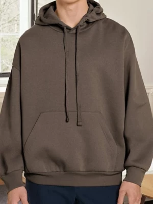Obrázek produktu Sinsay - Hoodie s komfortním střihem - hnědá