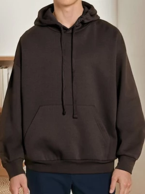 Obrázek produktu Sinsay - Hoodie s komfortním střihem - hnědá