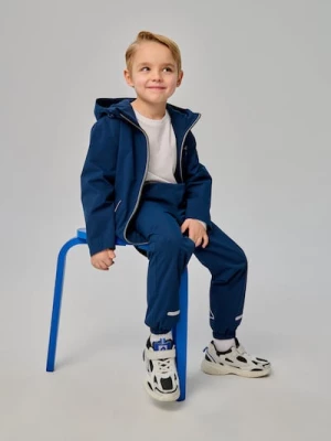 Obrázek produktu Sinsay - Spodnie jogger z odblaskowym nadrukiem i wodoodpornym wykończeniem Active - granatowy