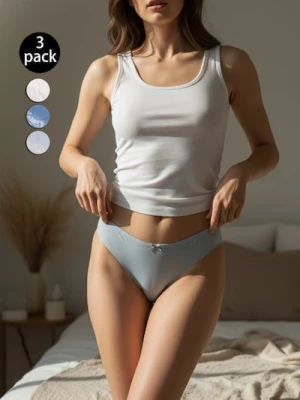 Obrázek produktu Sinsay - Kalhotky typu slip s ozdobnou krajkou 3 pack - vícebarevná