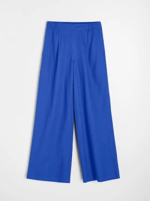 Obrázek produktu Sinsay - Kalhoty culotte s příměsí lnu - indigo