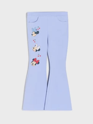 Obrázek produktu Sinsay - Kalhoty flare Minnie Mouse - světle modrá