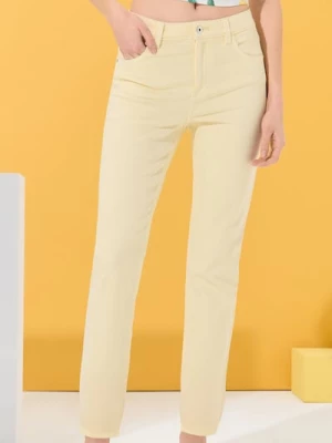 Obrázek produktu Sinsay - Kalhoty straight slim - žlutá
