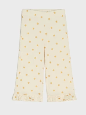 Obrázek produktu Sinsay - Kalhoty wide leg - krémová