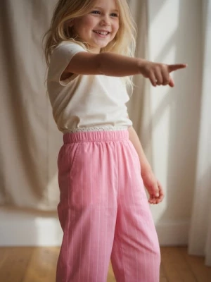 Obrázek produktu Sinsay - Kalhoty wide leg - růžová