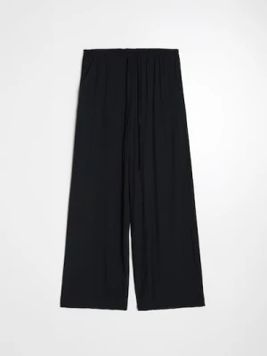 Obrázek produktu Sinsay - Kalhoty wide leg s viskózou - černá