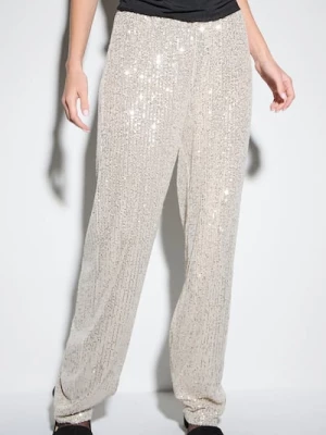 Obrázek produktu Sinsay - Kalhoty wide leg - sříbrná