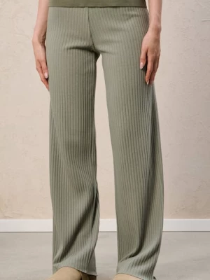 Obrázek produktu Sinsay - Kalhoty wide leg - zelená