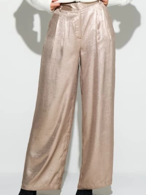 Obrázek produktu Sinsay - Kalhoty wide leg - zlatá