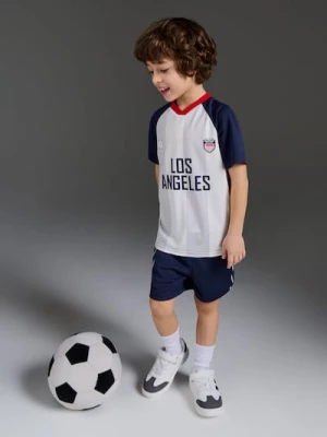 Obrázek produktu Sinsay - Komplet sportowy Active szybkoschnący z nadrukiem Los Angeles - granatowy