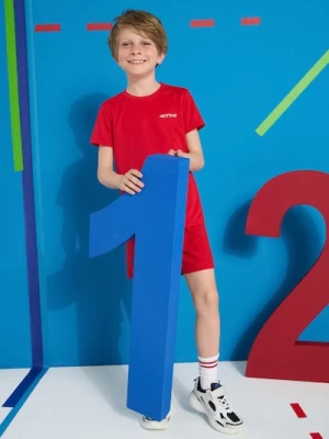 Obrázek produktu Sinsay - Komplet sportowy z odblaskowym nadrukiem Active - czerwony