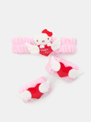 Obrázek produktu Sinsay - Kosmetická čelenka a pásky na zápěstí Hello Kitty - růžová
