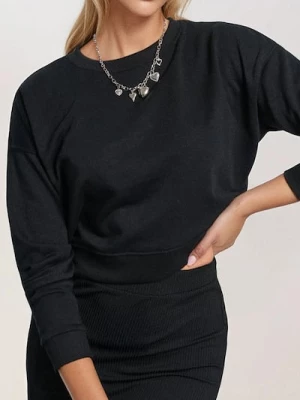 Obrázek produktu Sinsay - Krátká mikina crewneck - černá