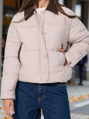 Obrázek produktu Sinsay - Krátká puffer bunda s kapsami - béžová