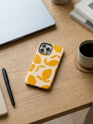 Obrázek produktu Sinsay - Kryt na iPhone 13/14/15/15 Pro/16/16 Pro s motivem citronů - vícebarevná