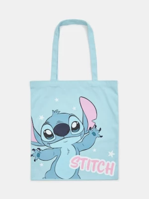 Obrázek produktu Sinsay - Látková shopper taška s potiskem Stitch - zelená