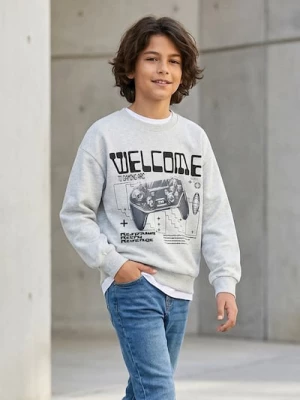 Obrázek produktu Sinsay - Mikina crewneck s herním potiskem - šedá