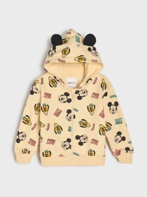 Obrázek produktu Sinsay - Mikina na zip s kapucí Mickey Mouse - béžová