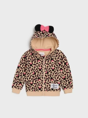 Obrázek produktu Sinsay - Mikina na zip s kapucí Minnie Mouse - béžová
