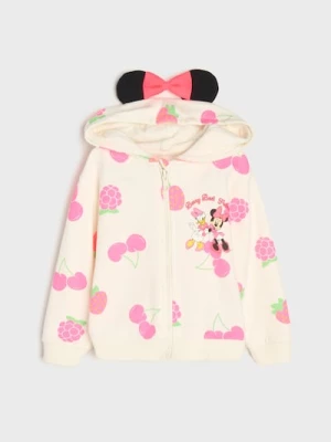 Obrázek produktu Sinsay - Mikina na zip s kapucí s 3D prvky Minnie and Daisy - krémová