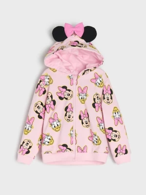 Obrázek produktu Sinsay - Mikina na zip s kapucí s 3D prvky - pastelová růžová