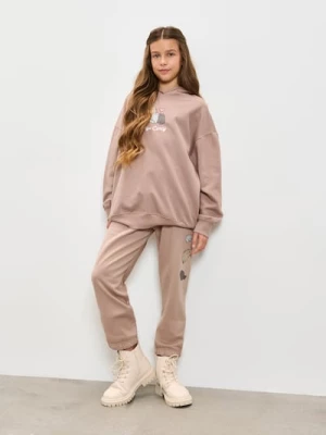Obrázek produktu Sinsay - Mikina s kapucí Pusheen the Cat - hnědá
