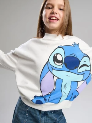 Obrázek produktu Sinsay - Mikina s kulatým výstřihem s potiskem Lilo & Stitch - krémová