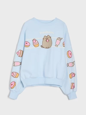 Obrázek produktu Sinsay - Mikina s kulatým výstřihem s potiskem Pusheen the Cat - modrá