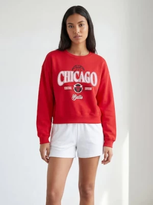 Obrázek produktu Sinsay - Mikina s potiskem Chicago Bulls NBA - červená