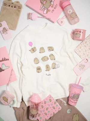 Obrázek produktu Sinsay - Mikina typu crewneck Pusheen the Cat - krémová