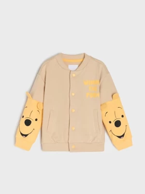 Obrázek produktu Sinsay - Mikina ve stylu baseballové bundy s 3D prvky Winnie the Pooh - béžová