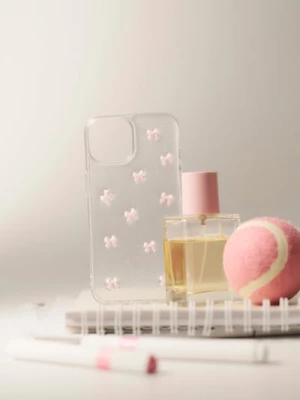 Obrázek produktu Sinsay - Obal na iPhone 15 s motivem mašle - růžová