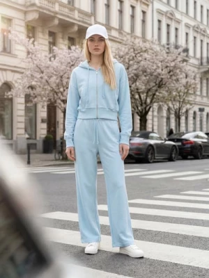 Obrázek produktu Sinsay - Oversize mikina na zip s kapucí - modrá