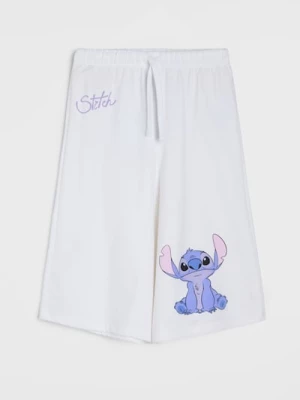 Obrázek produktu Sinsay - Oversize šortky bermudy Stitch - krémová