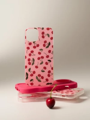 Obrázek produktu Sinsay - Pouzdro na iPhone 15 s motivem třešní - růžová