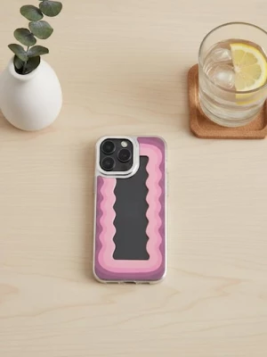 Obrázek produktu Sinsay - Pouzdro na různé iPhony s vlnkovaným vzorem - růžová
