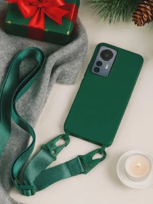 Obrázek produktu Sinsay - Pouzdro na Samsung S24, S24 Ultra s popruhem na krk - zelená