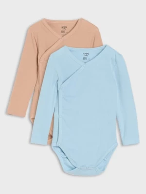 Obrázek produktu Sinsay - Prążkowane body 2 pack - brązowy