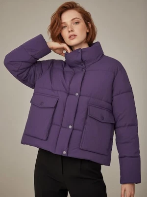 Obrázek produktu Sinsay - Prošívaná puffer bunda - tmavě fialová
